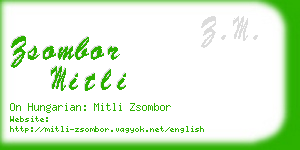 zsombor mitli business card